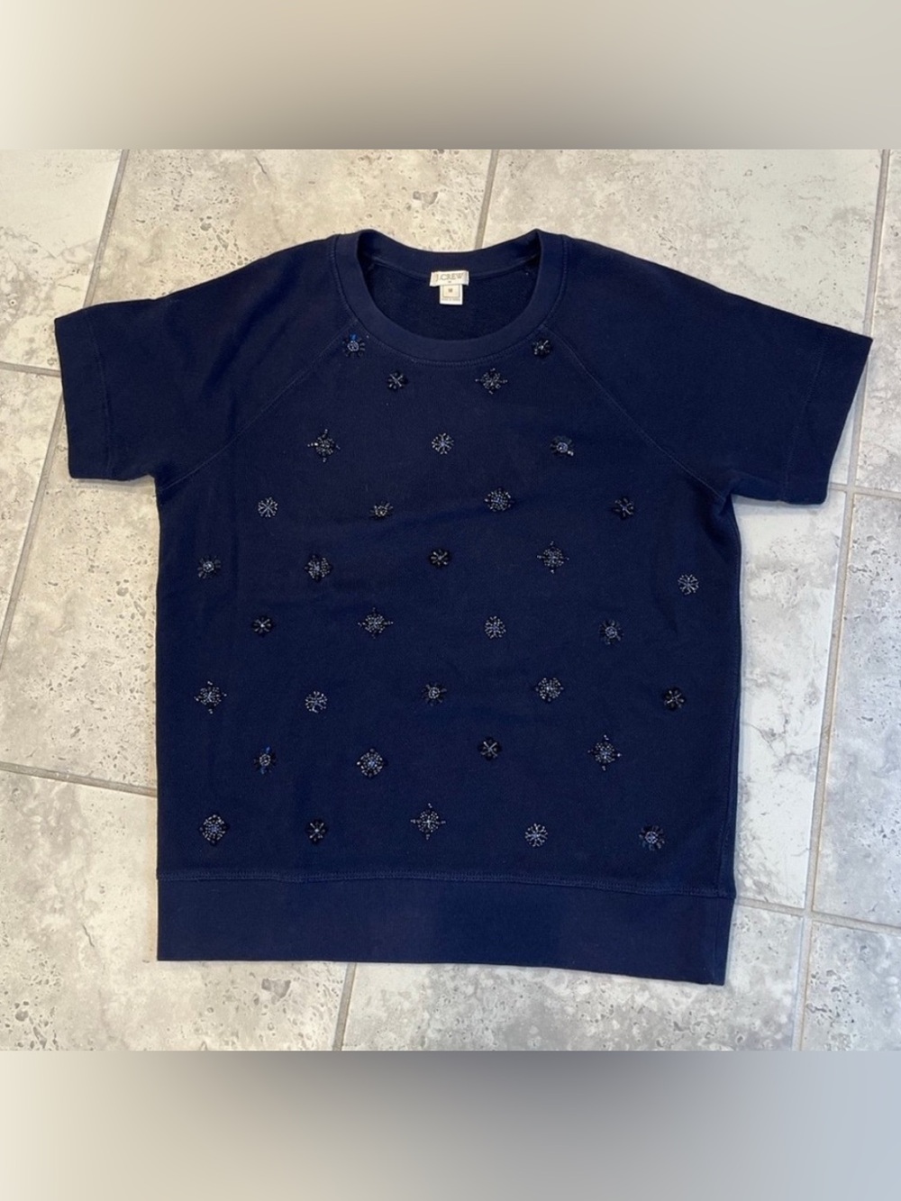 J crew beaded top size M